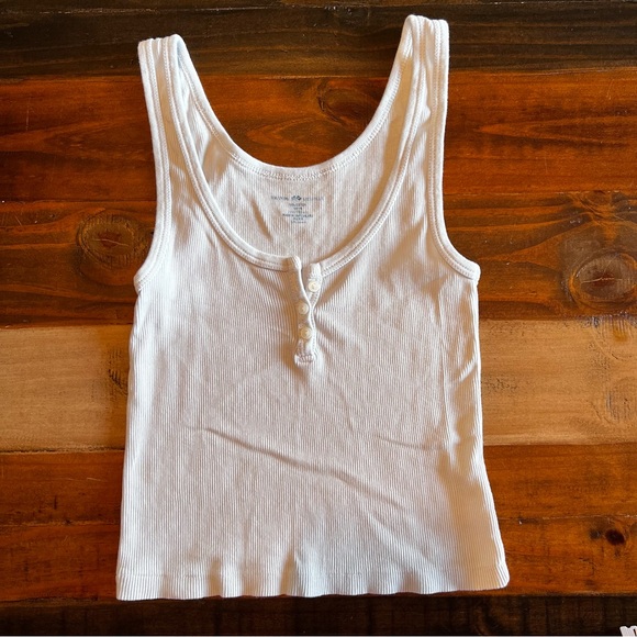 Brandy Melville Tops - Brandy Melville cropped button tank xsmall